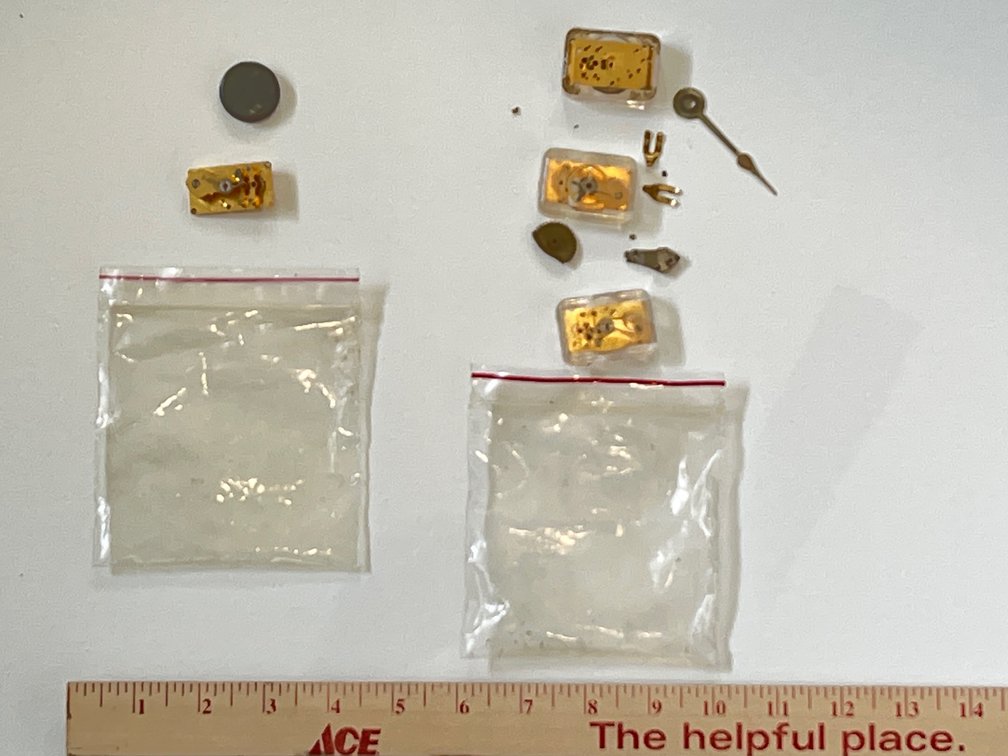 2 Small Bags Clock Parts