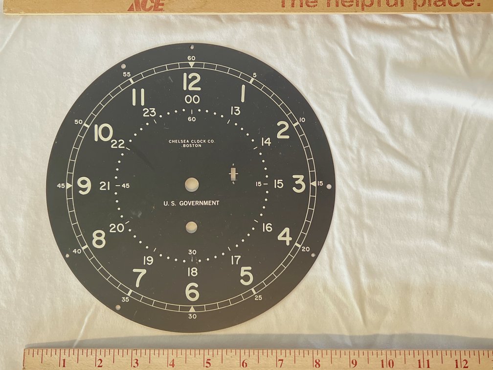 Black Chelsea Clock Face