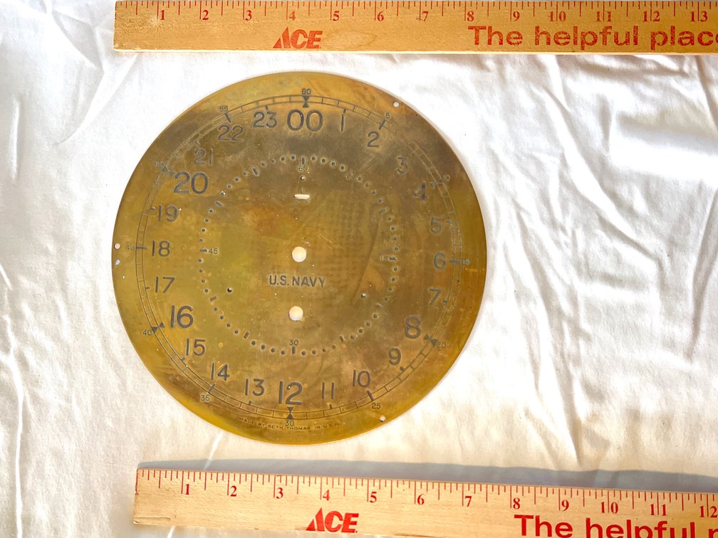 Seth Thomas Ship’s Clock Face