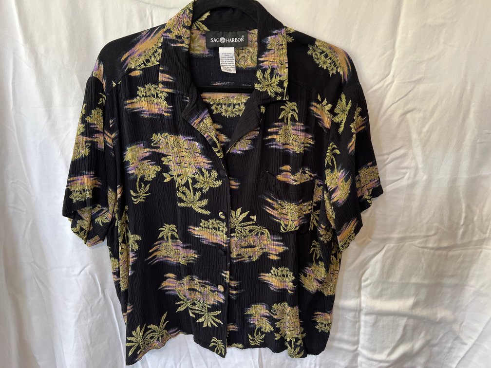 Sag Harbor Large Ladies Aloha Shirt