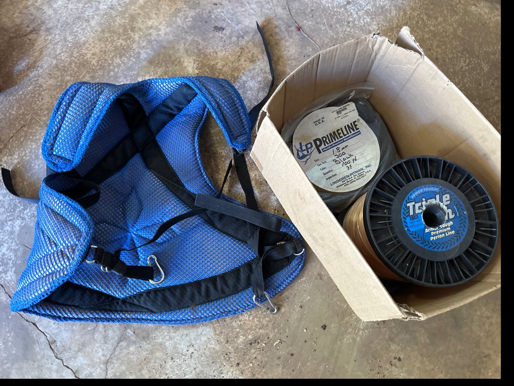 Triple Tough Premium Perlon Line, Primline Black Coil and Sea Horse Hawaii Back Support