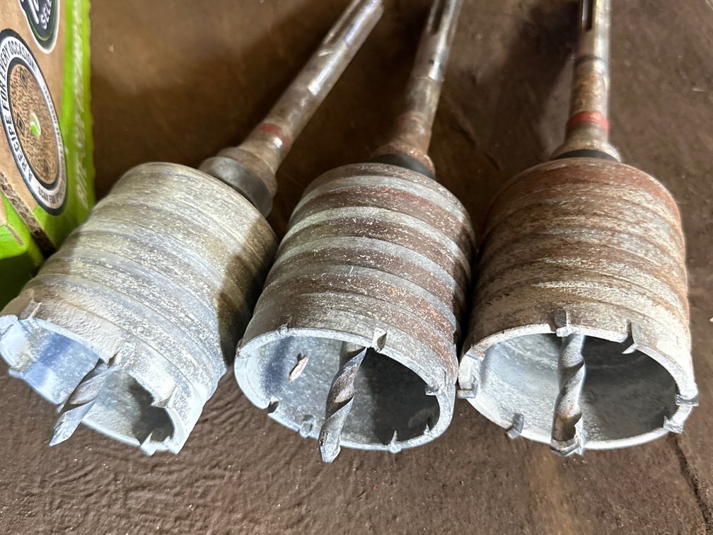(X's 3) Core Rotary Hammer Core Drill Bits