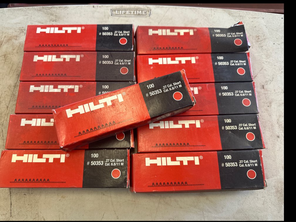 Hilti 100 #50353 .27 Cal. Short Fasteners