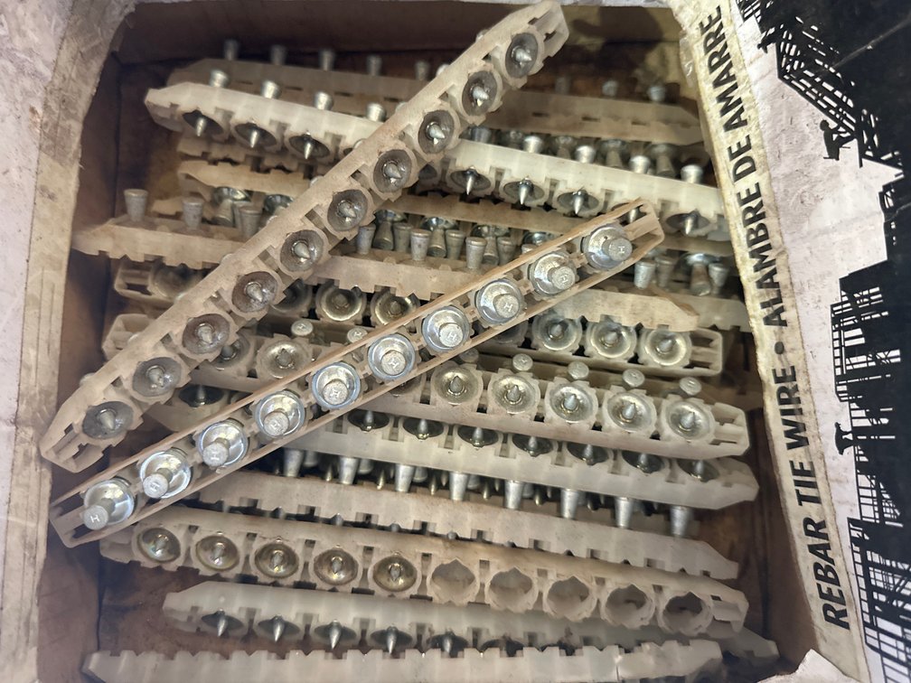 Rounds of Nail Gun Fasteners 