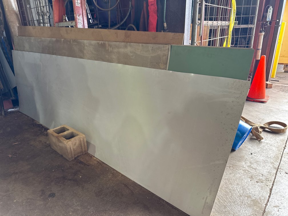 Mixed Various Size and Gauges of Sheet Metal
