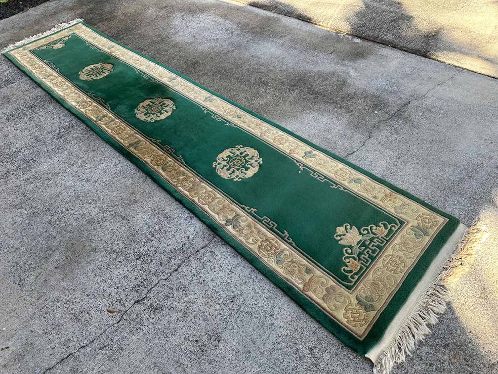 153" X 30 1/2" Deep Green Rug Runner