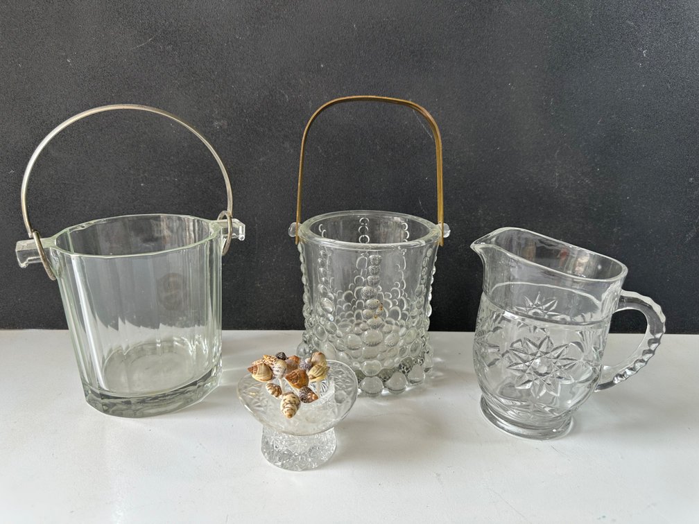 Glass Baskets and Pitcher 