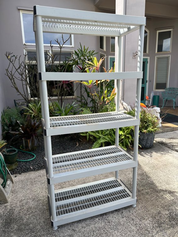 Keter 73" Tall Durable Plastic Shelf 
