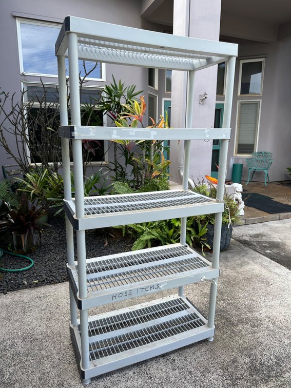 Keter 73" Tall Durable Plastic Shelf 