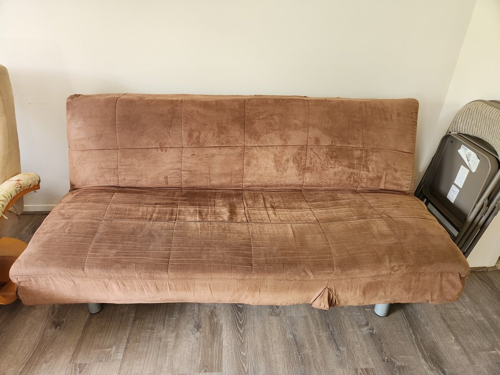 Full Size 3 Position Adjustable Microfiber Futon 