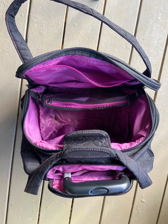 Lot of carry-on travel bags