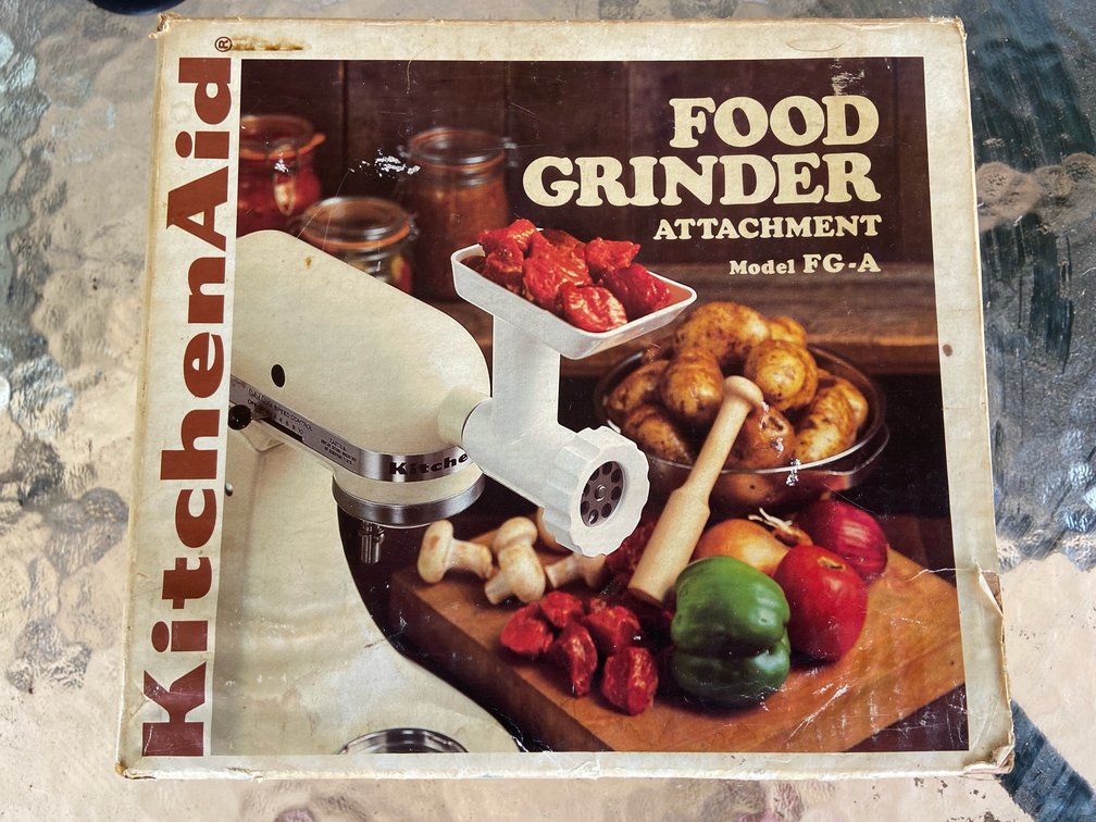 Kitchen Aid Food Grinder Attachment