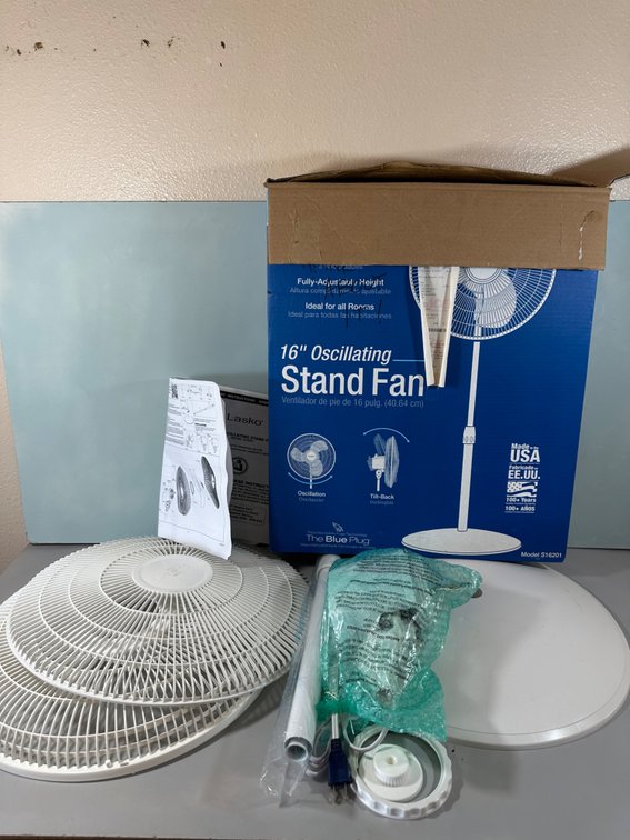 Disassembled 16" Oscillating Fan