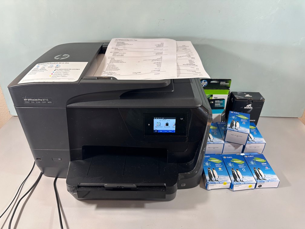 HP OfficeJet Pro 8715 Printer with Ink