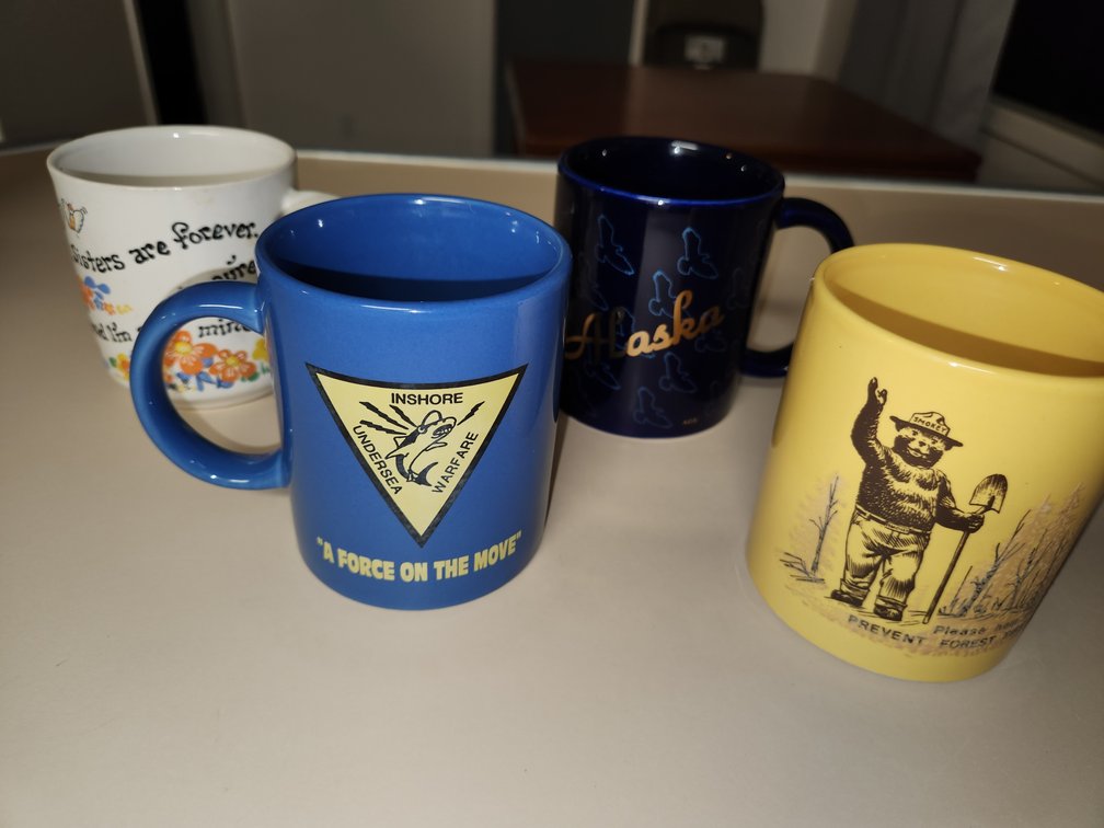 4 unique coffee cups