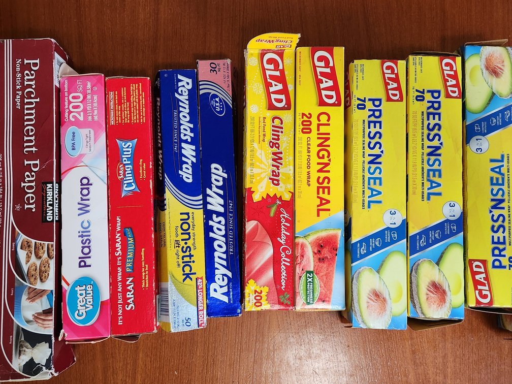 Assorted food wraps