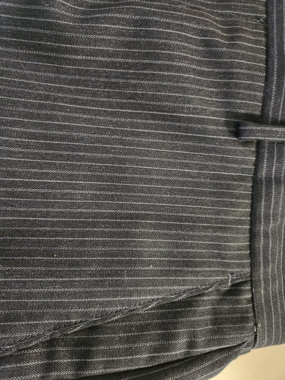 Men’s charcoal gray Pinstriped banana republic light weight wool slacks