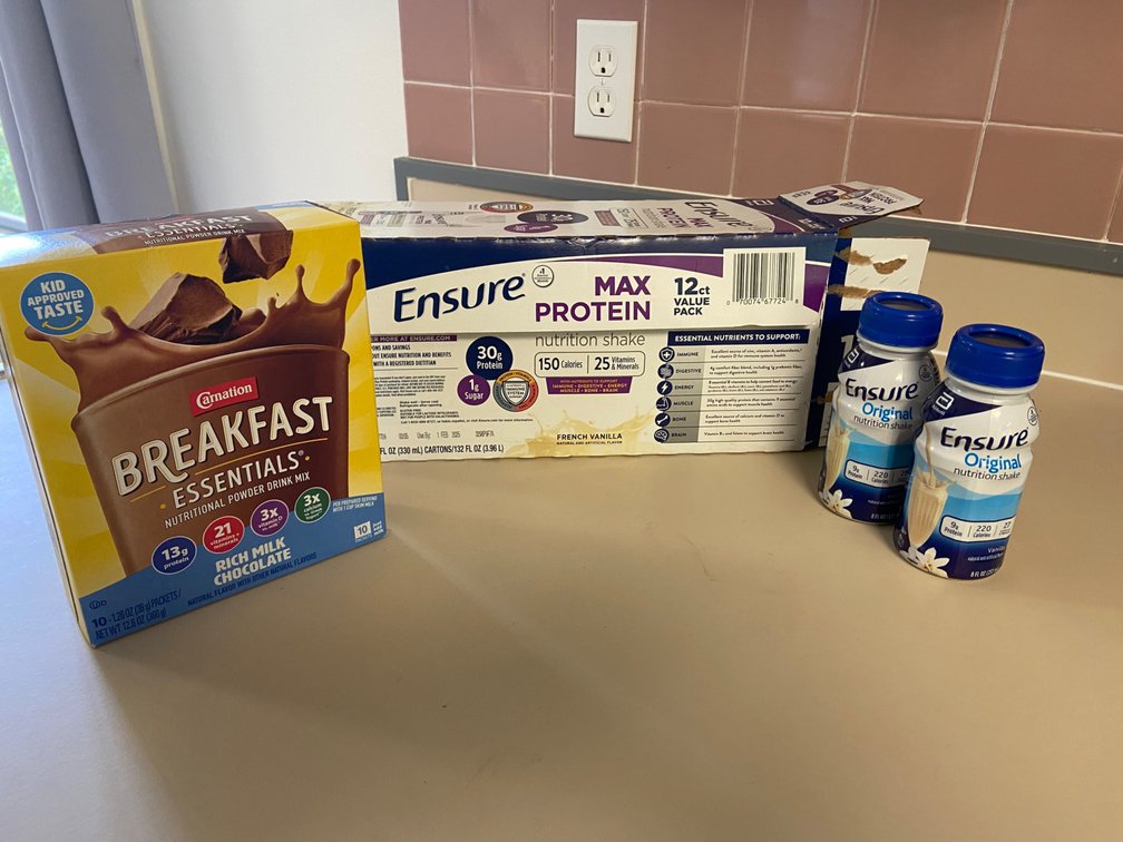 Assortment of breakfast drinks