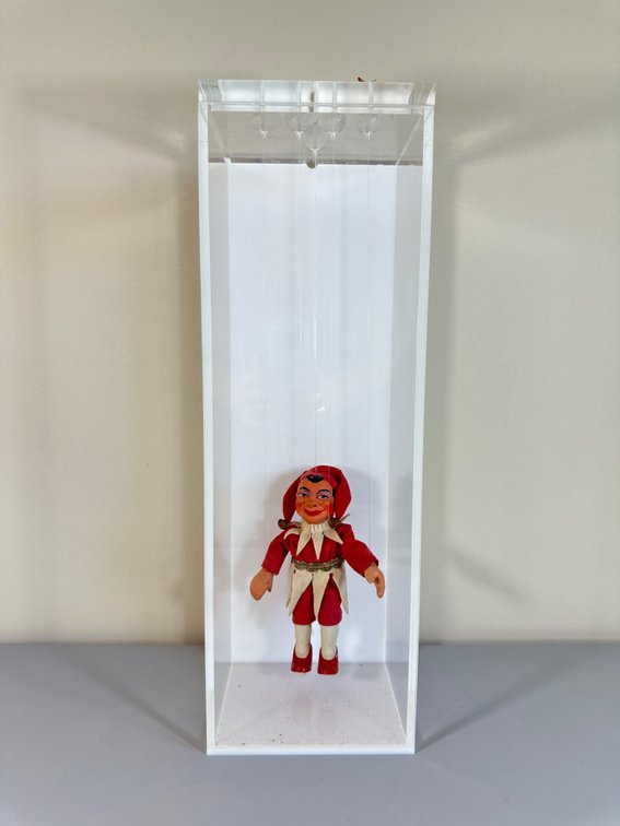 Vintage Marionette in Display Case
