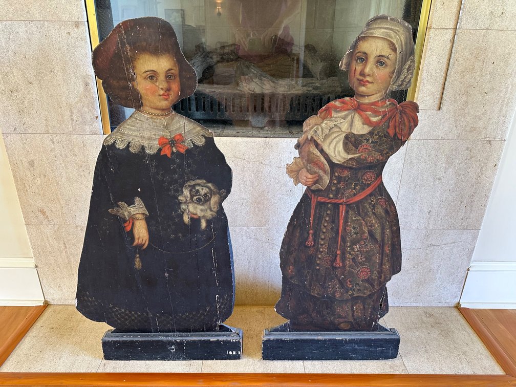 "The Dutch Children" Antique Fireside Screen - Sanborn Family Collection