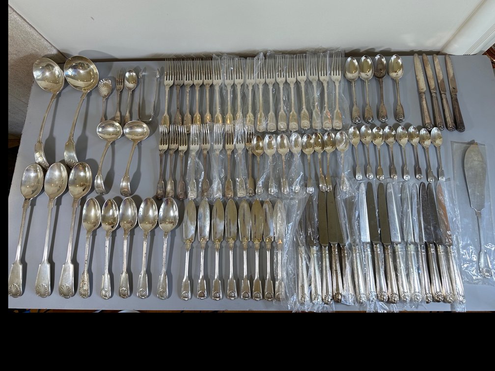 Sterling Silver Flatware Collection, Stamped 925