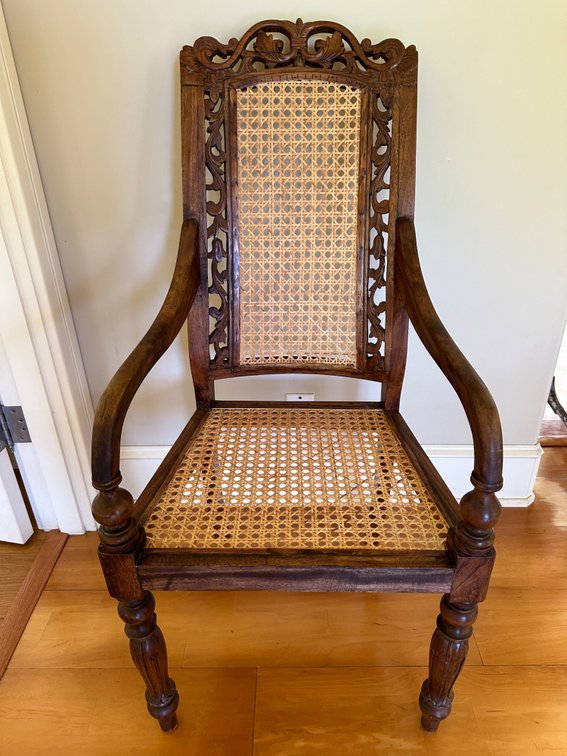 Late 19th Century Antique Camphor Armchair