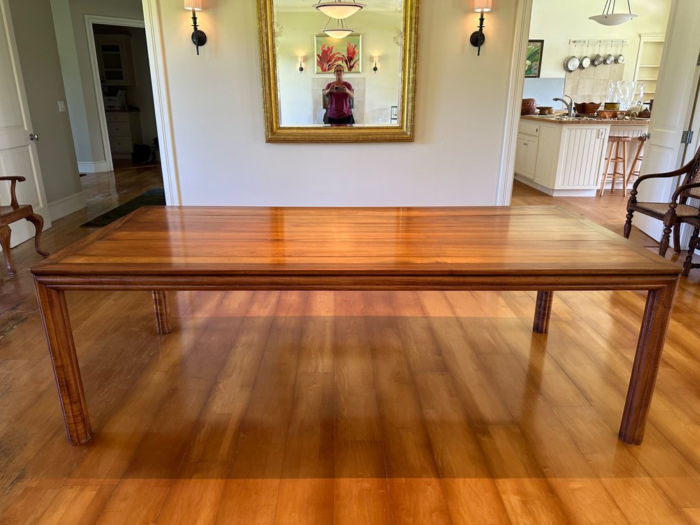 1940s Koa Wood Dining Table by Robert Ansteth LTD