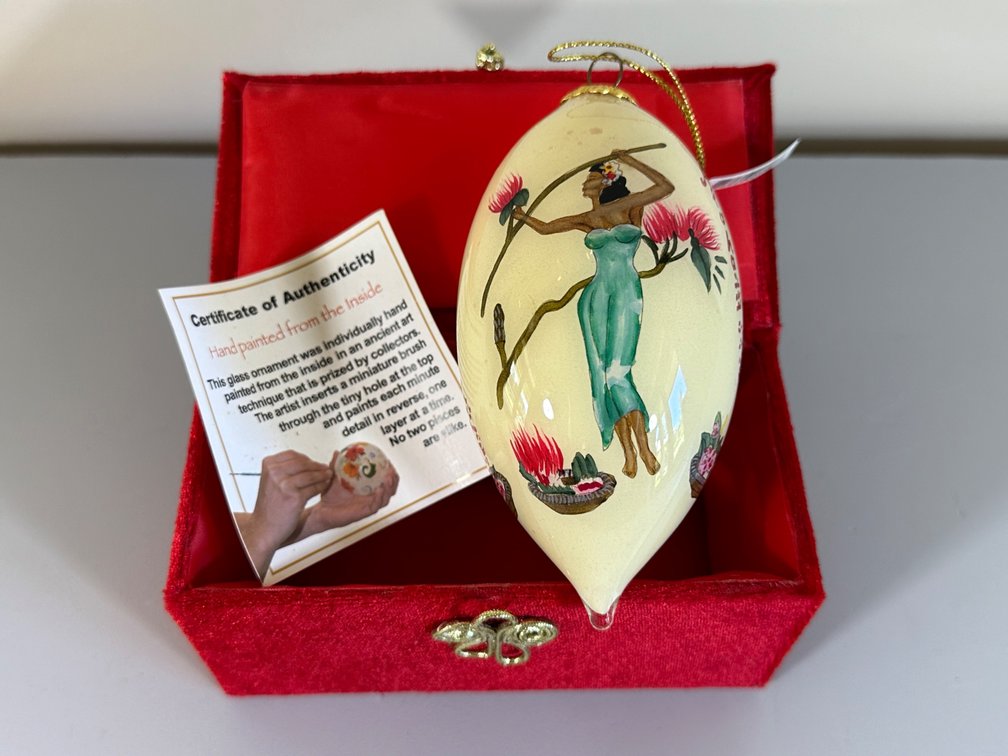 "Aloha Spirit" Hand-Painted Glass Ornament