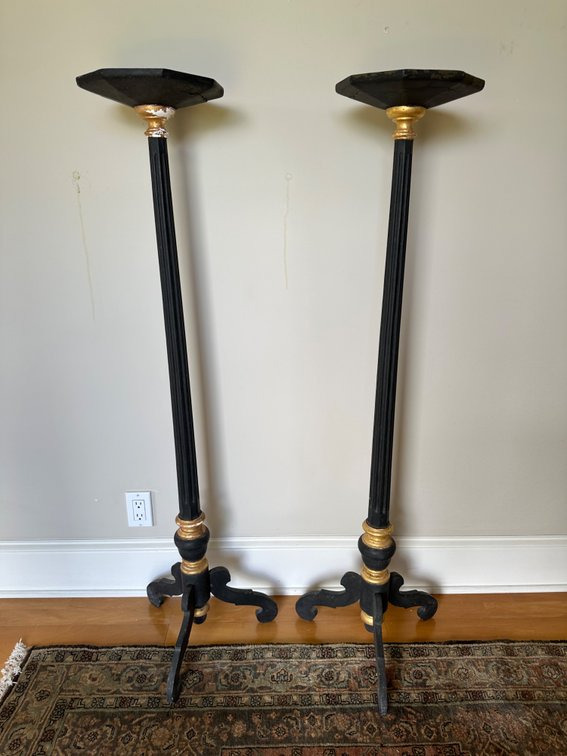 (X's 2) Tri-Leg Platform Candle Holders