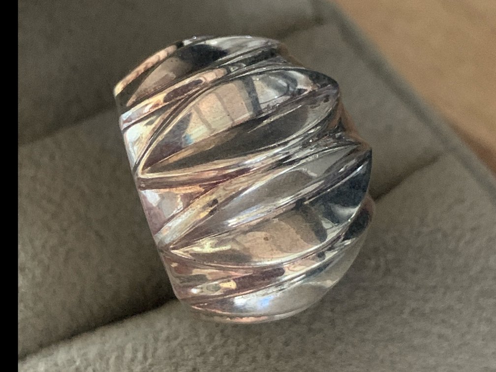 Mid Century Dome Ring Sterling Silver NF 925