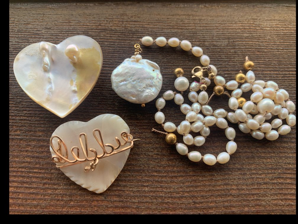 Mother of Pearl Items Brooch Button Cover