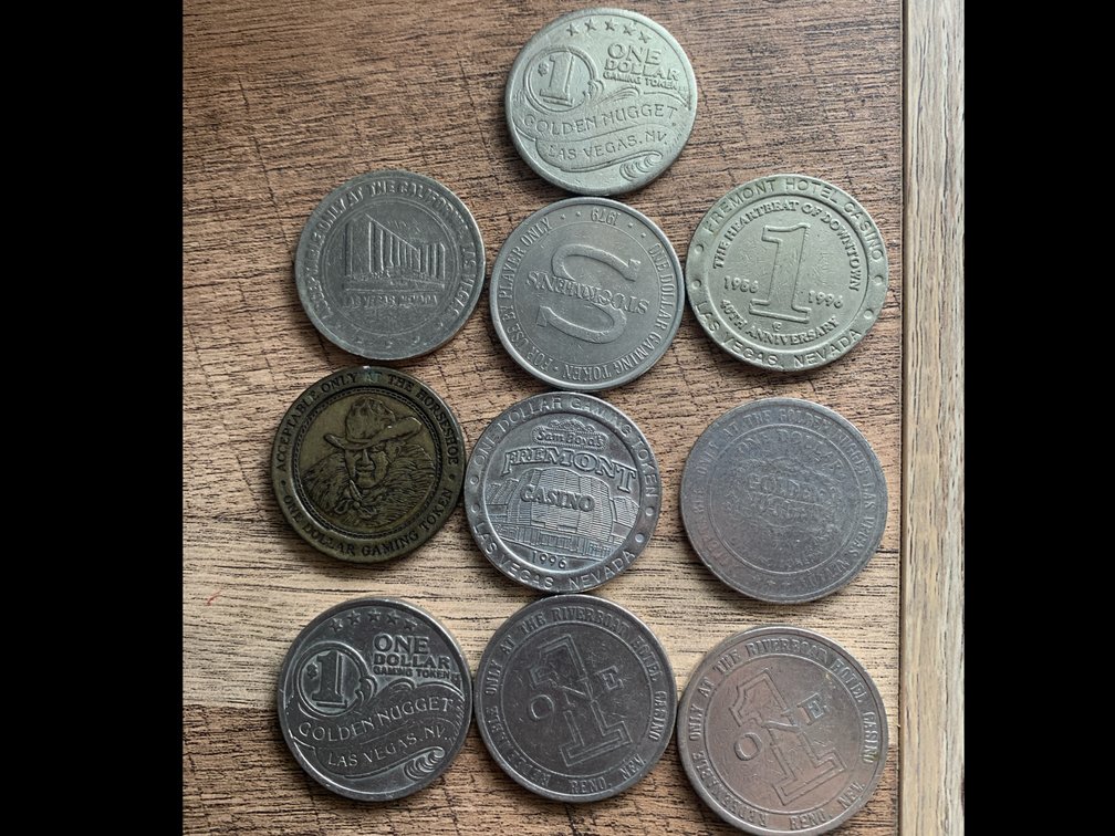 Las Vegas Vintage Gaming Tokens