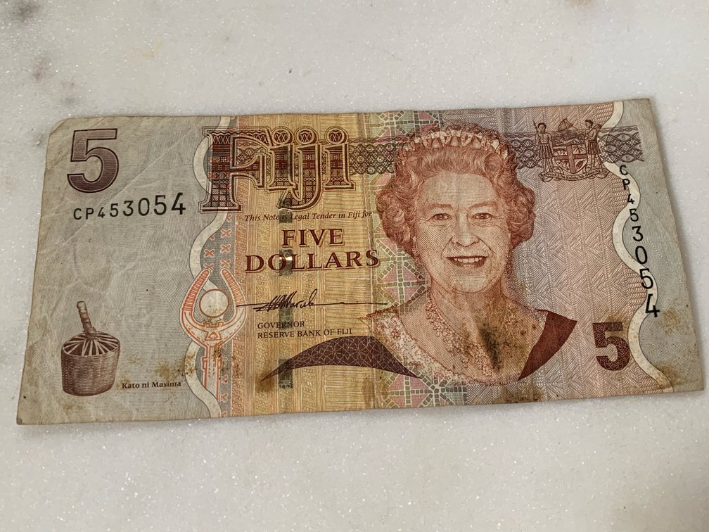 Fiji $5 Dollar Banknote Crested Iguana