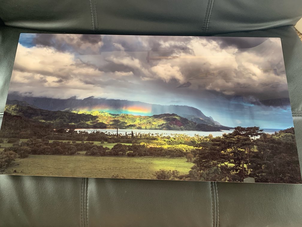 Art Depiction Hanalei Bay Photo on Metal 