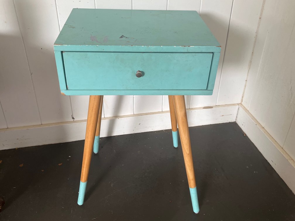Blue Small Side Table