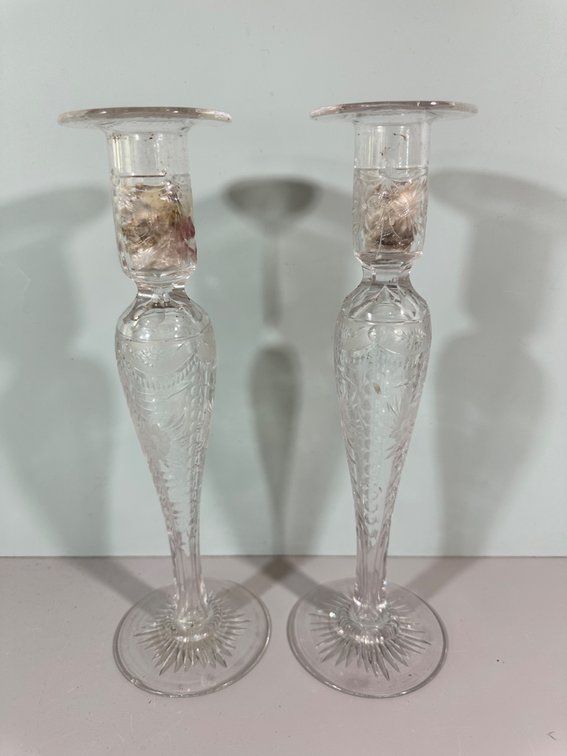 Glass Candle Holders