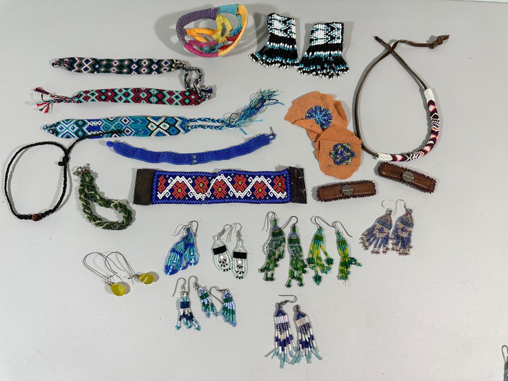 Collection of Handcrafted Beaded Jewelry and Accessories