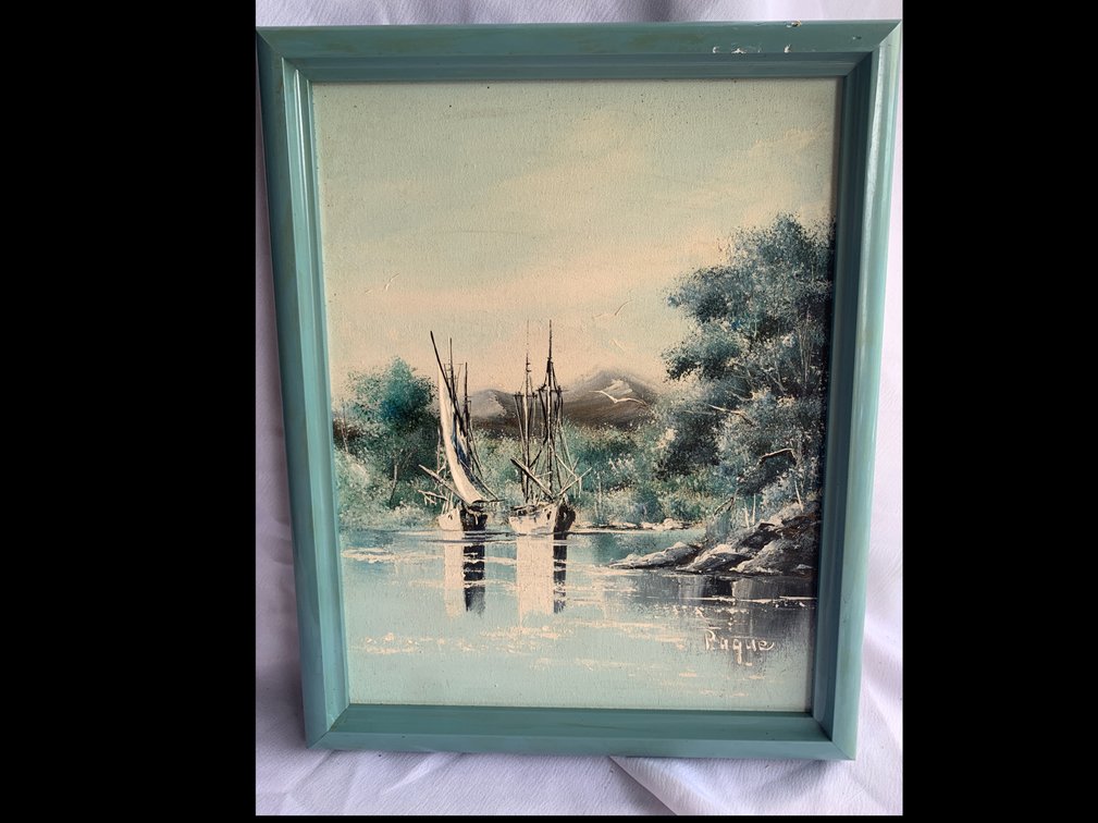 Oil Painting Signed Paque