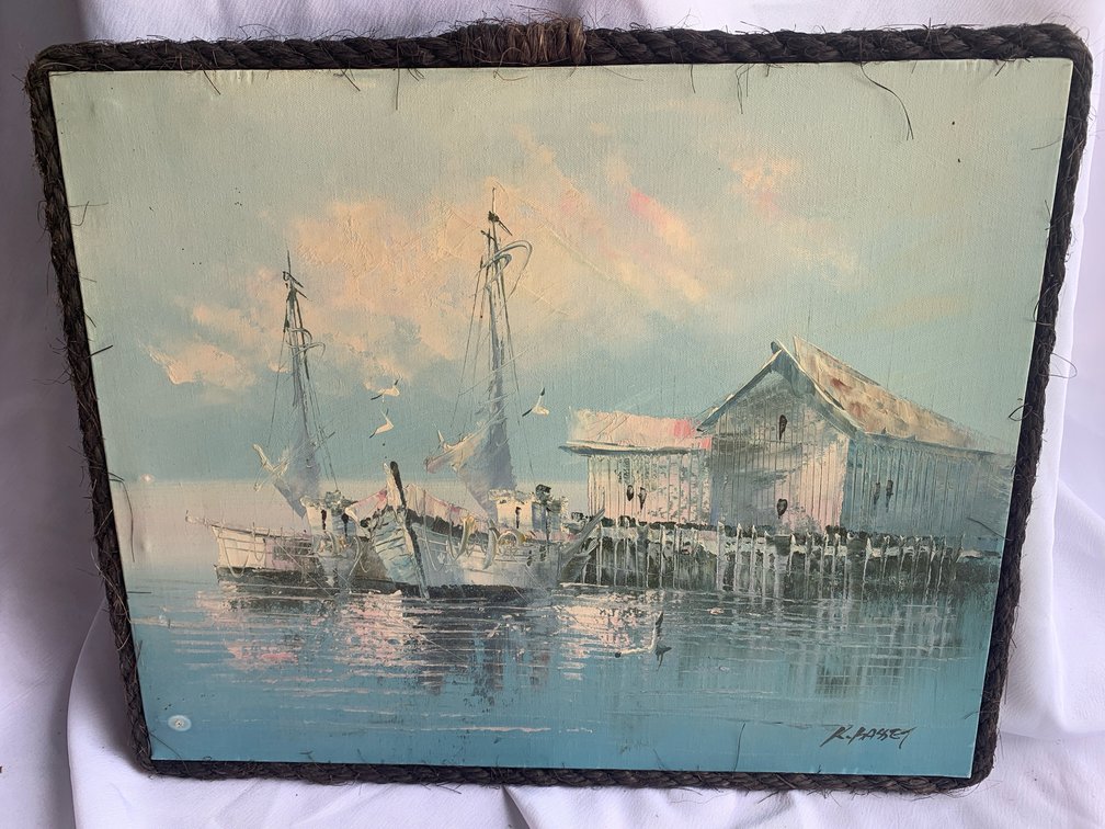 Original Oil Painting on Canvas Signed K. Basset