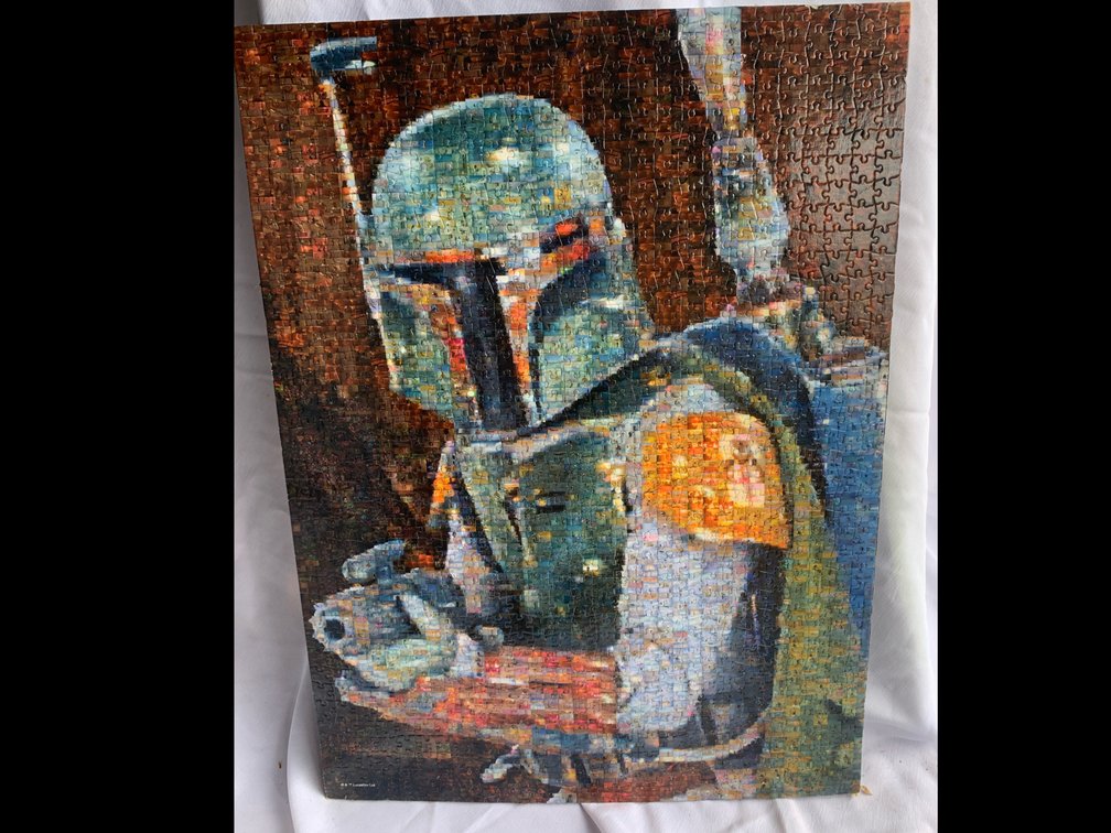 Star Wars Puzzle Art on Posterboard