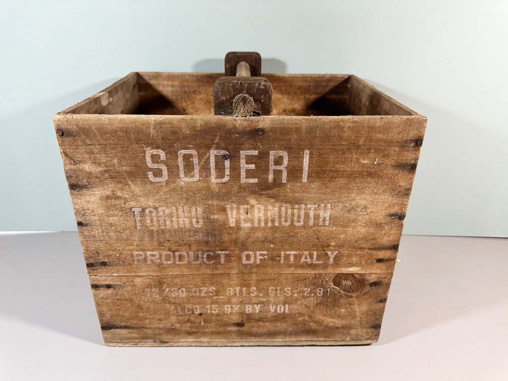 Vintage Soderi Wooden Crate