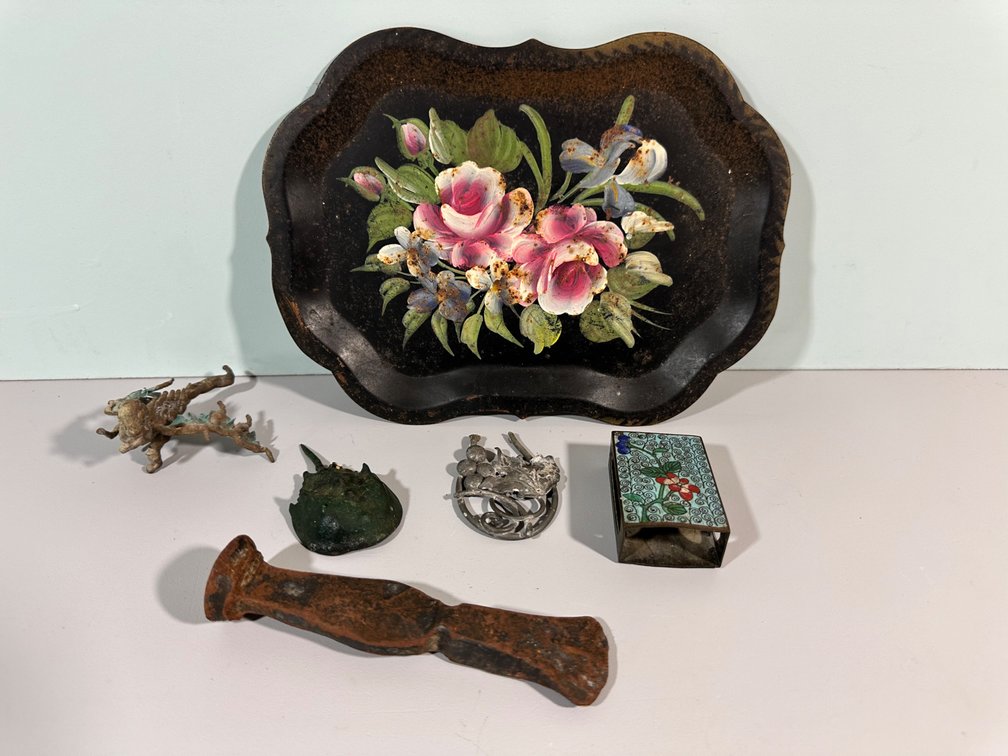 Assorted Collection of Vintage and Antique Decorative Items