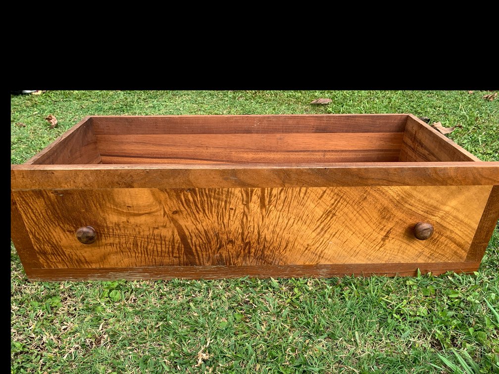 Solid Koa Wood Drawer