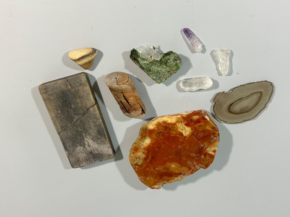 Assorted Collection of Minerals and Fossils
