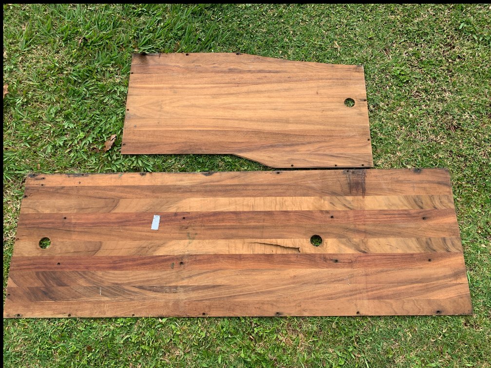 2 Salvaged Koa Wood Panels