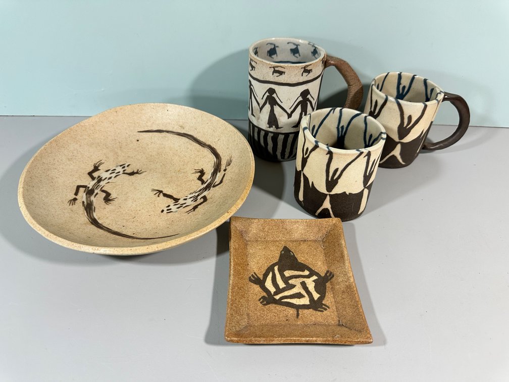 Collection of Handcrafted Southwestern Ceramic Dishware