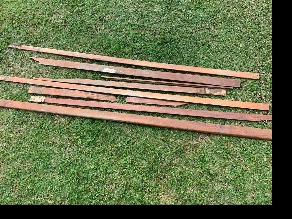 Salvaged Koa Wood Solid Pieces - Baseboard