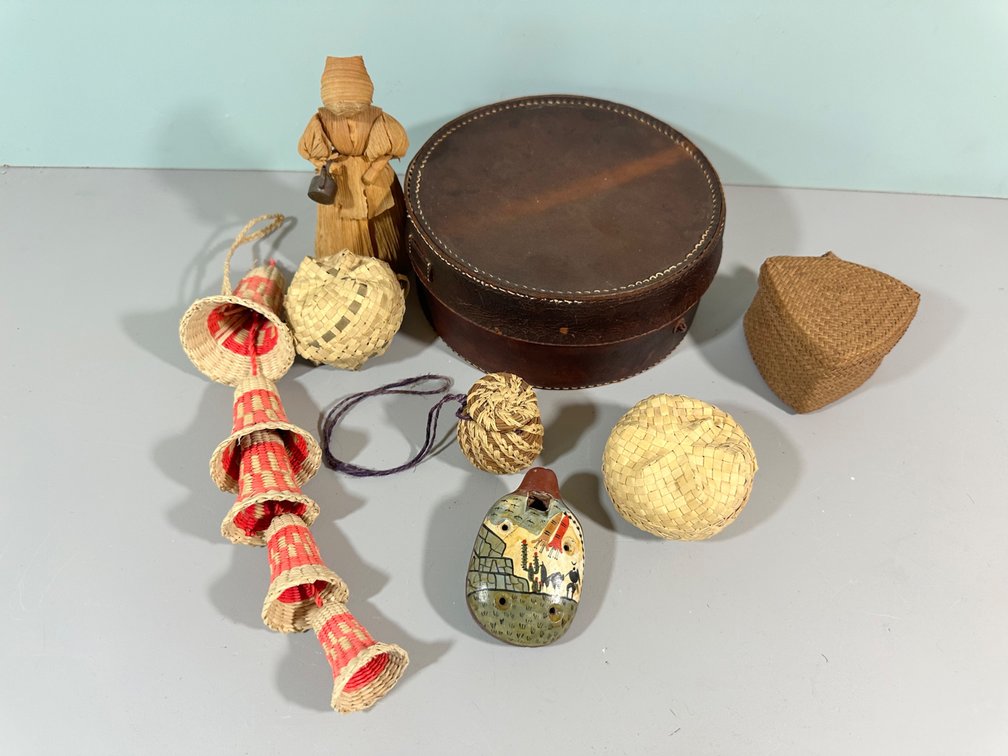  Assorted Vintage Folk Art and Craft Collection