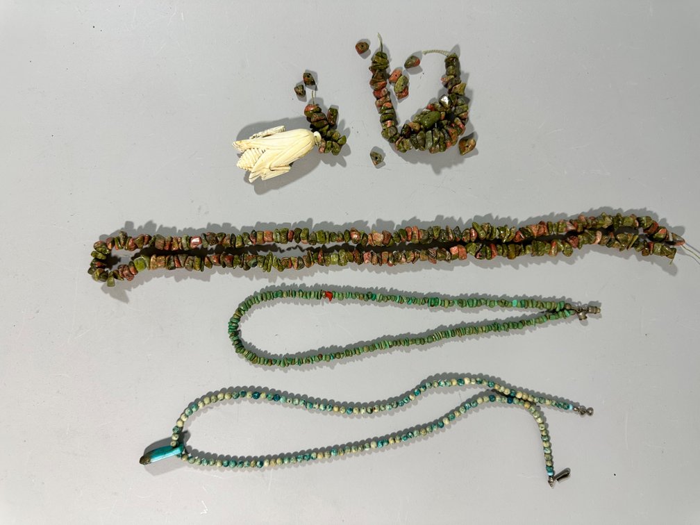 Collection of Handcrafted Natural Stone and Shell Jewelry