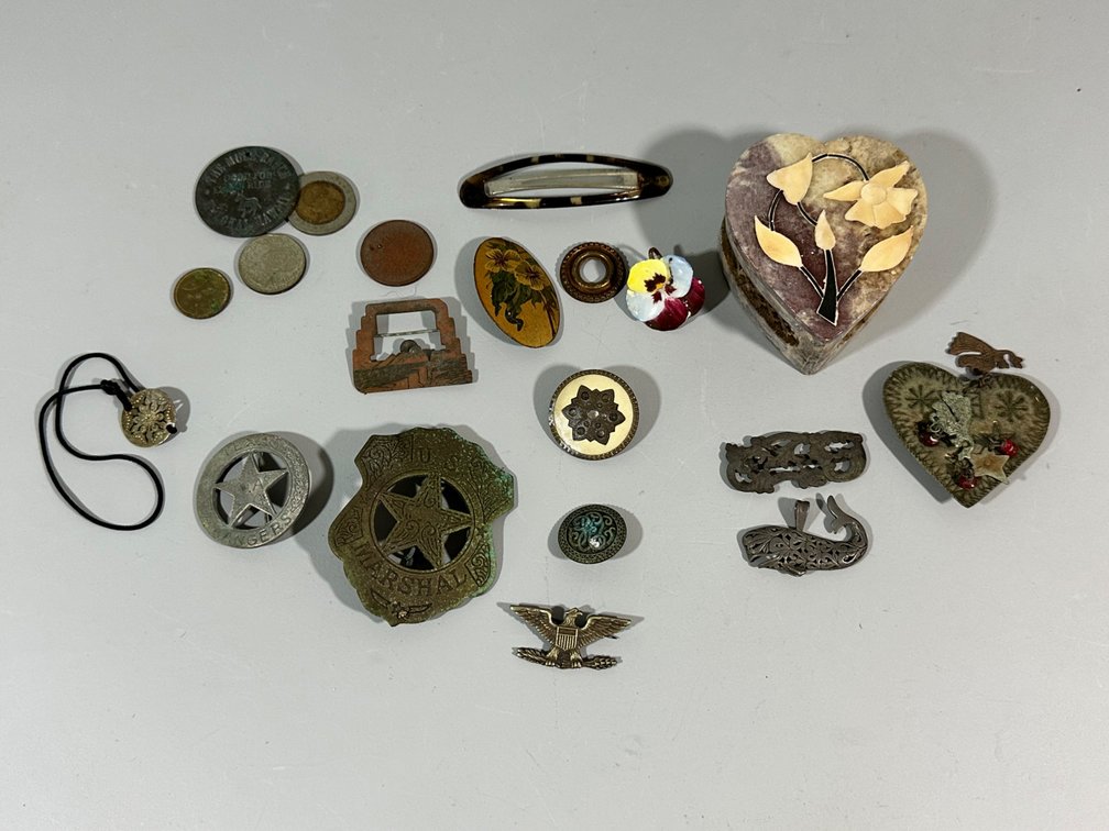 Assorted Collection of Vintage Jewelry and Memorabilia